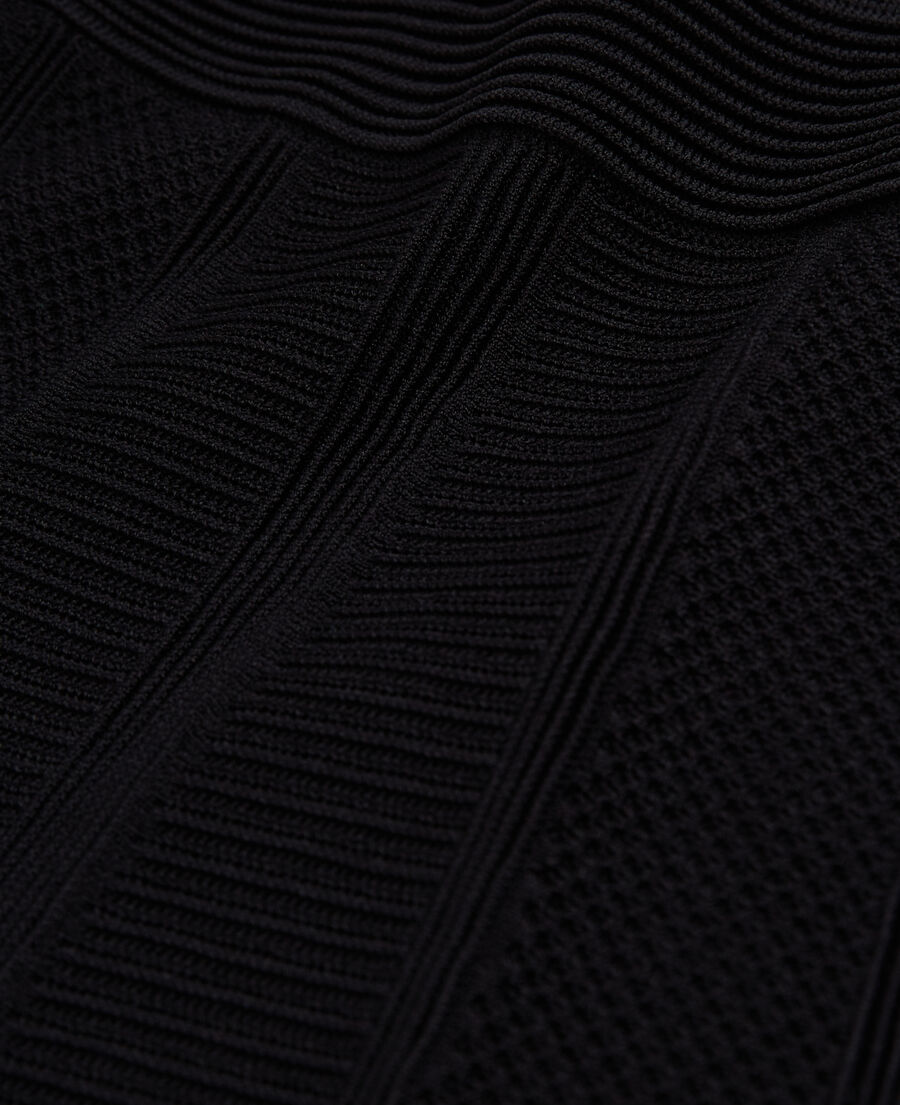 short black knit skirt