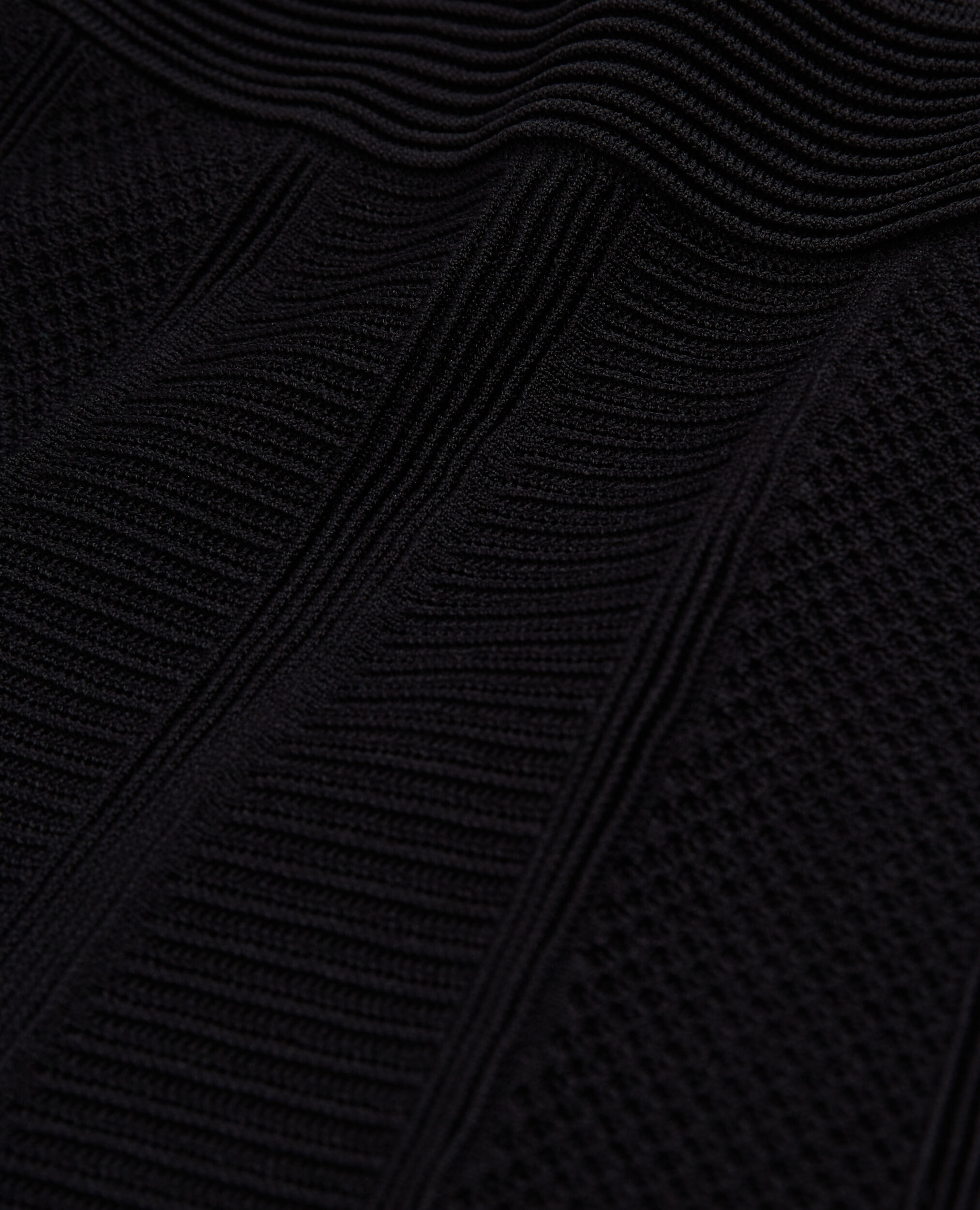 Short black knit skirt, BLACK, hi-res image number null