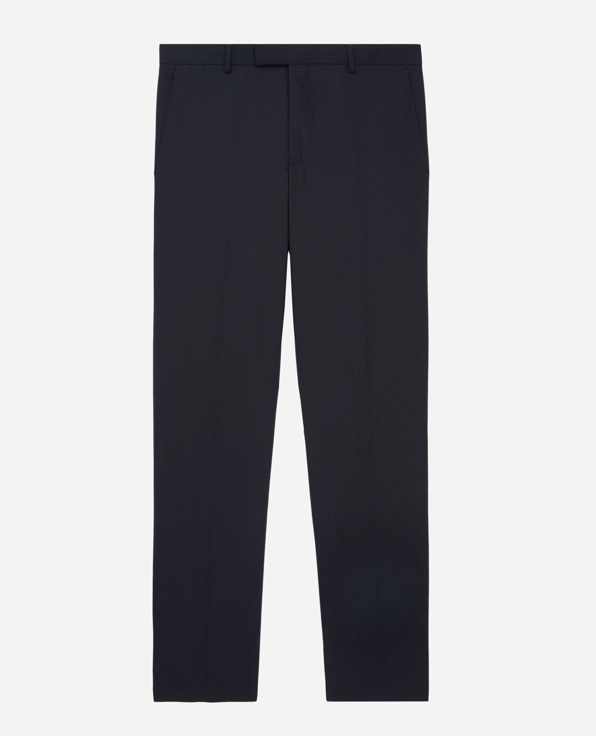Pantalon de costume Prince de Galles en laine bleu marine, DARK NAVY, hi-res image number null