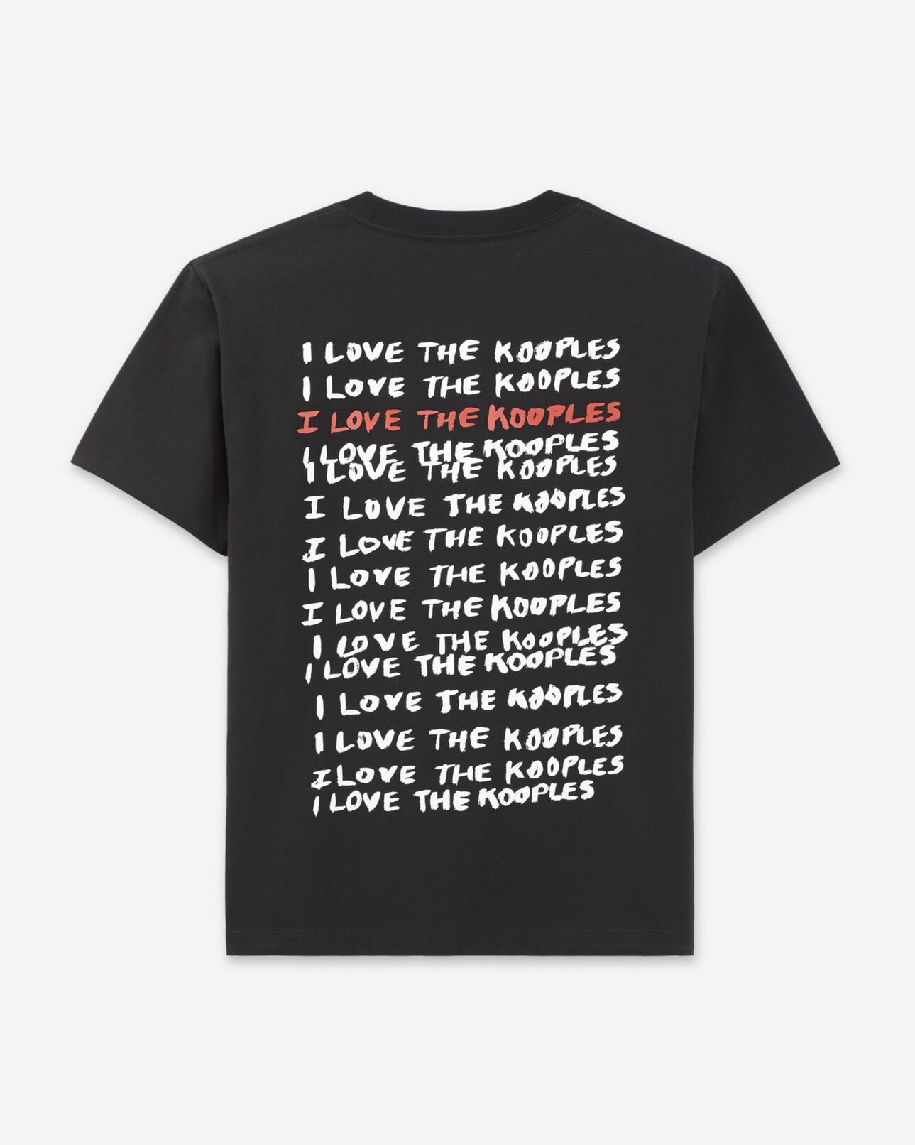The Kooples DAMEN BLACK t-shirt baumwolle schwarz love the kooples