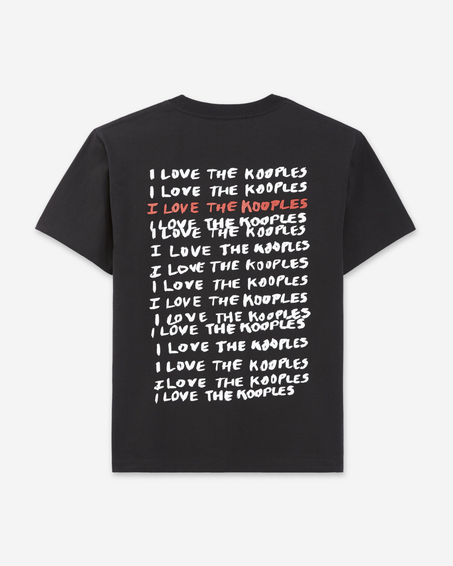 T-Shirt Baumwolle schwarz Love The Kooples, BLACK, hi-res image number null