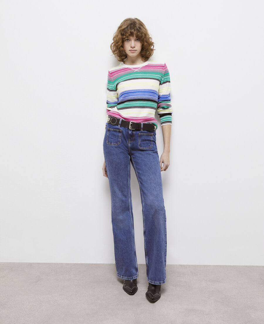 wool printed sweater