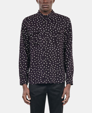The Kooples HOMME BLACK WHITE chemise imprim&eacute;e &eacute;toiles