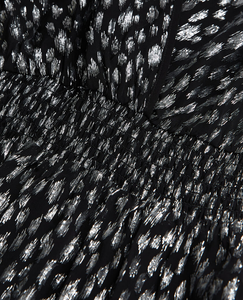 The Kooples WOMEN ANTIC SILVER leopard-print short dress