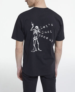 The Kooples HOMME BLACK t-shirt sérigraphié noir