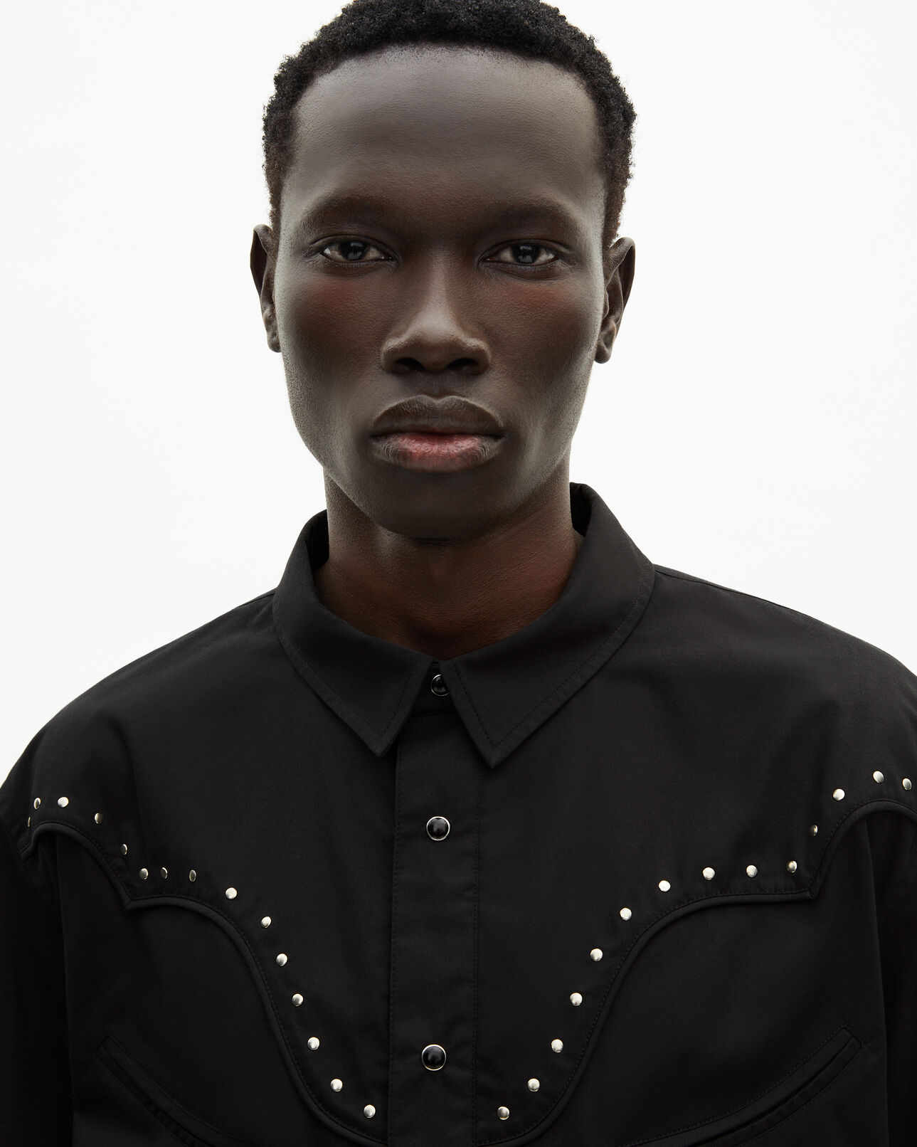 The Kooples MEN BLACK black western shirt
