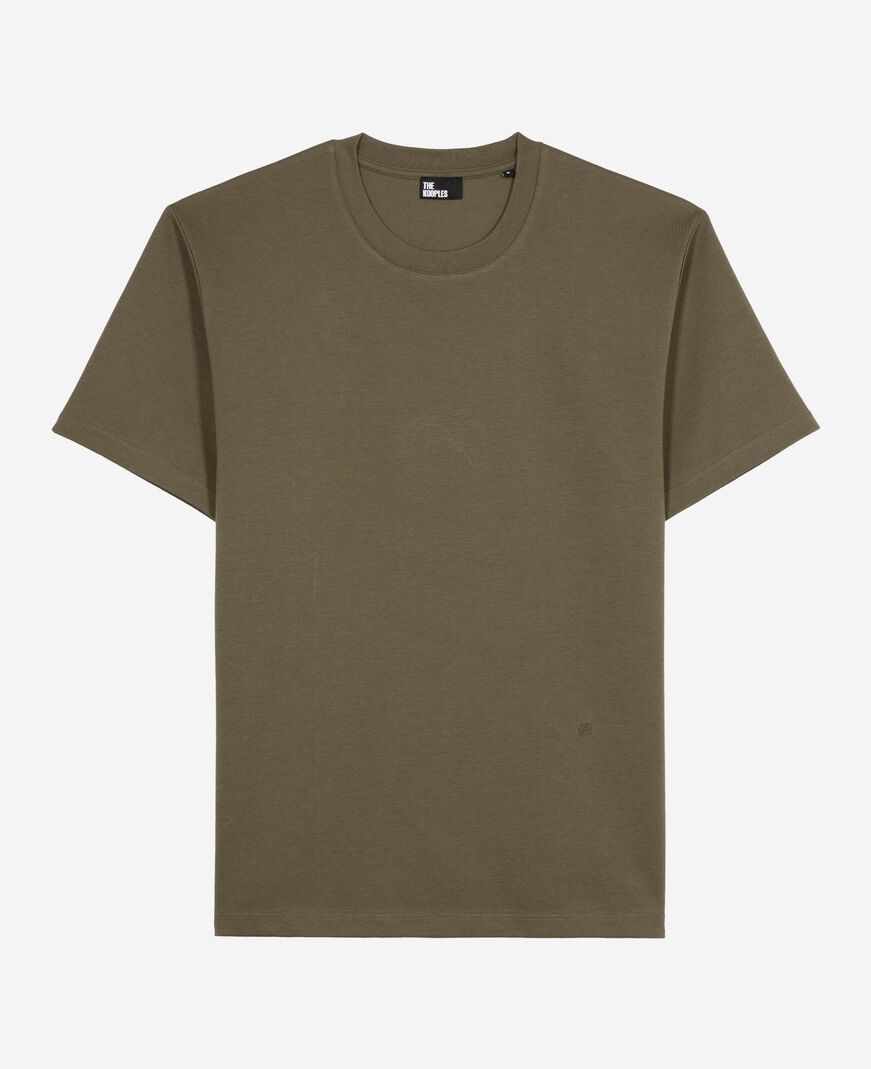 The Kooples MEN KAKI plain khaki t-shirt