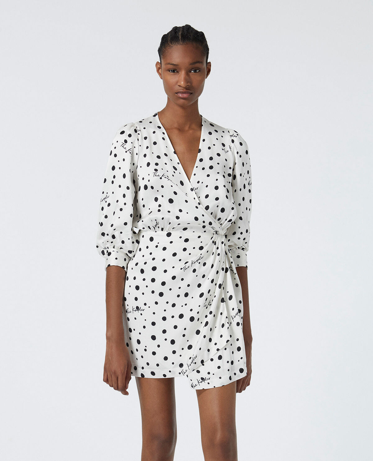 Robe portefeuille a pois cheap