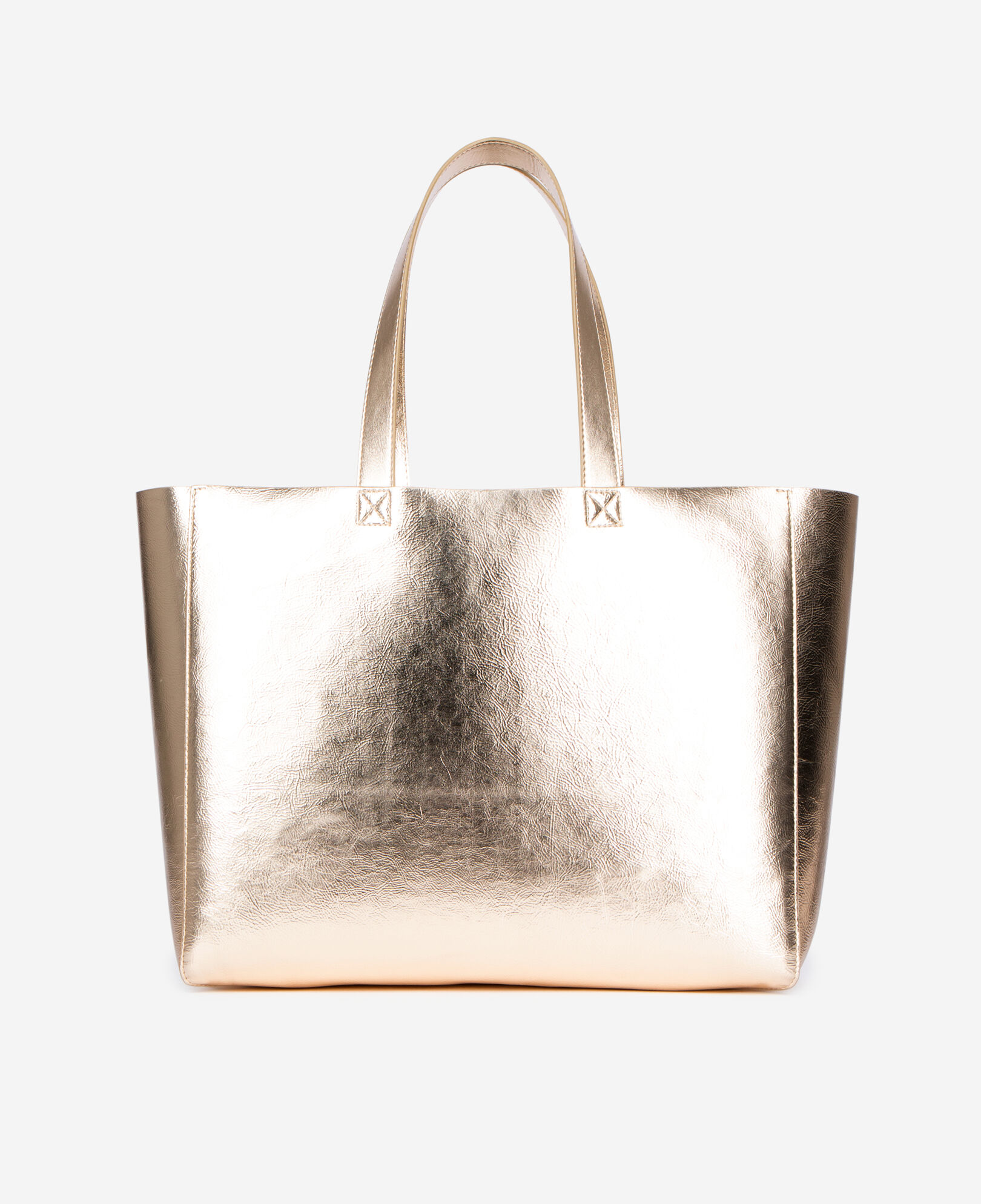 The Kooples WOMEN ANTIC GOLD golden leather-effect tote bag