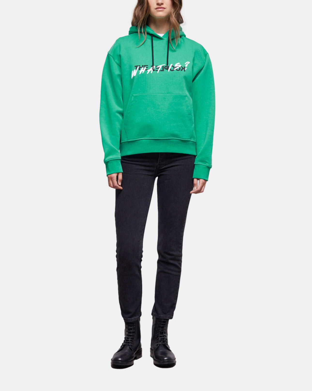The Kooples FEMME GREEN sweatshirt what is vert