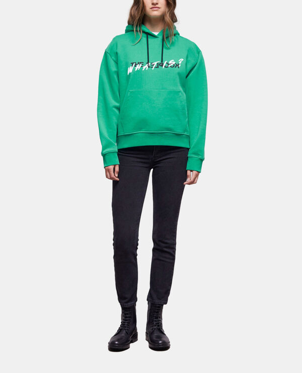 The Kooples FEMME GREEN sweatshirt what is vert