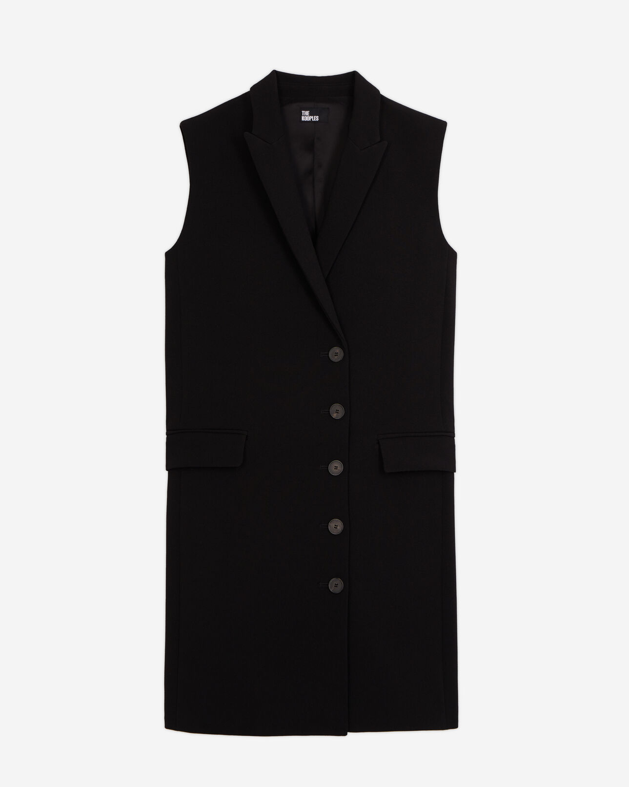The Kooples DAMEN BLACK schwarzes, kurzes aus kreppkleid
