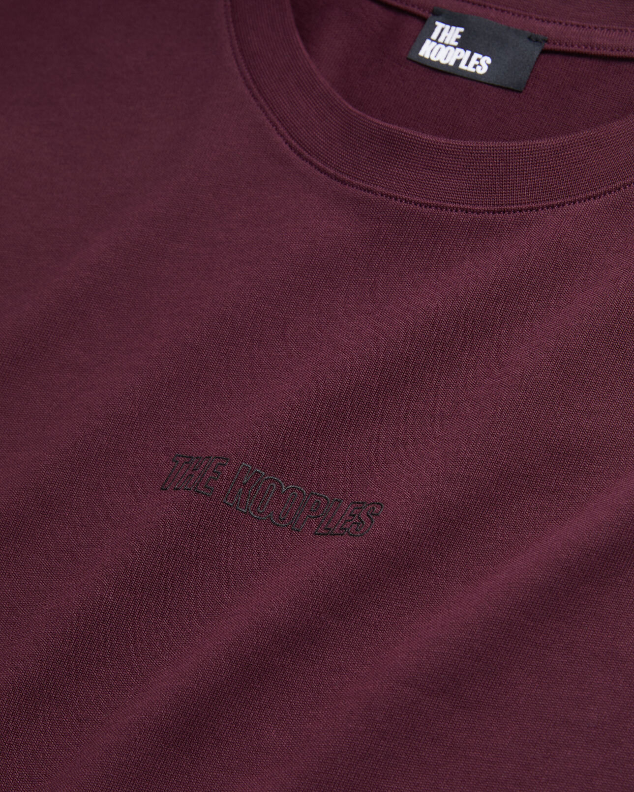 The Kooples HOMME BORDEAUX t-shirt homme bordeaux avec logo