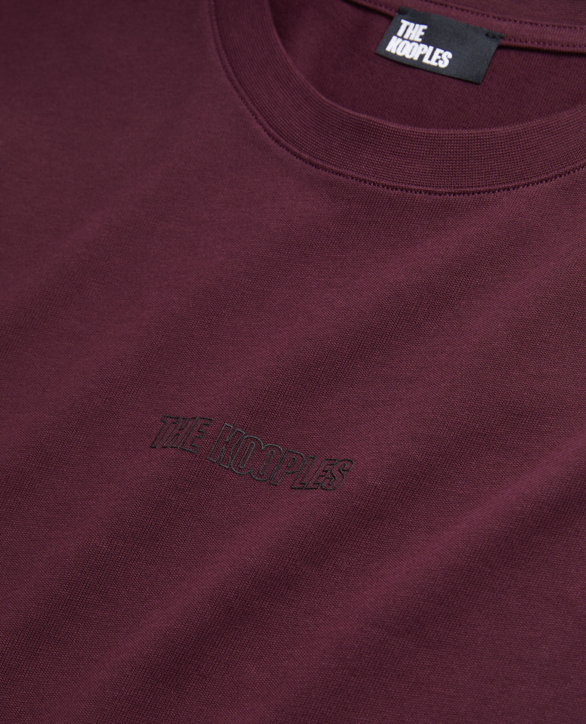 Bordeauxrotes T-Shirt Herren mit Logo, BORDEAUX, hi-res image number null