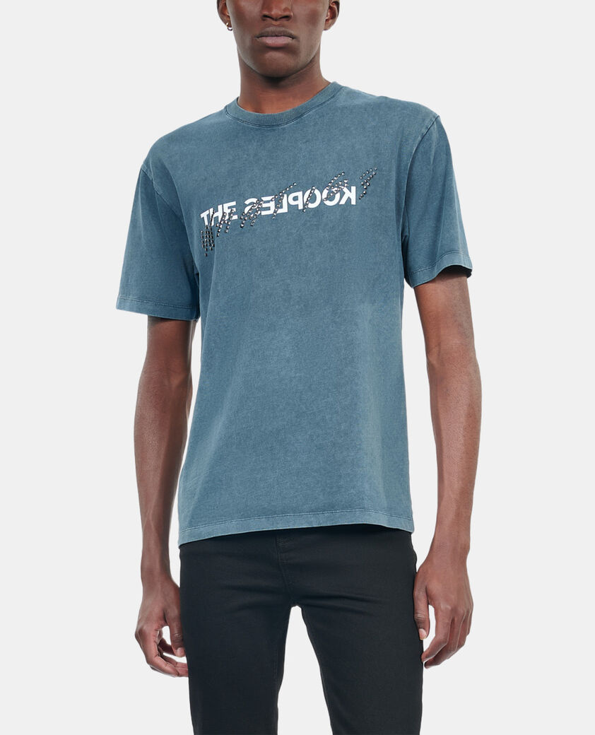 The Kooples HOMME DARK BLUE t-shirt what is avec clous bleu