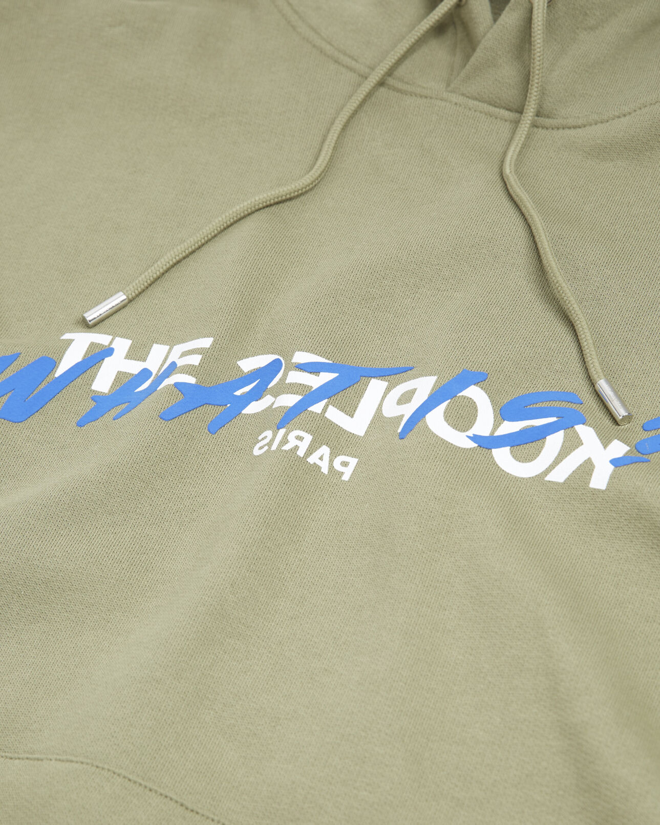 The Kooples HOMME KAKI sweat capuche coton kaki logo what is