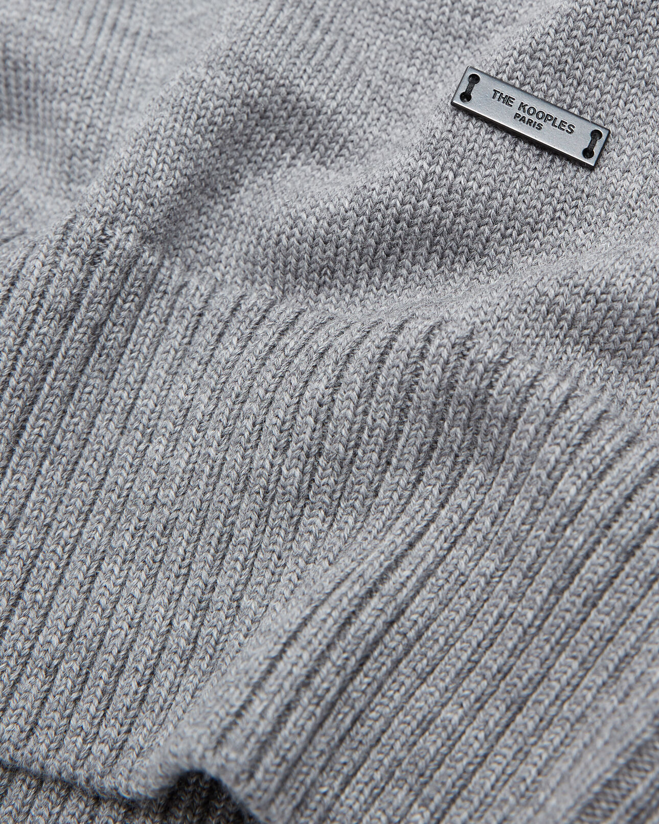 The Kooples HOMME GREY pull col roulé gris