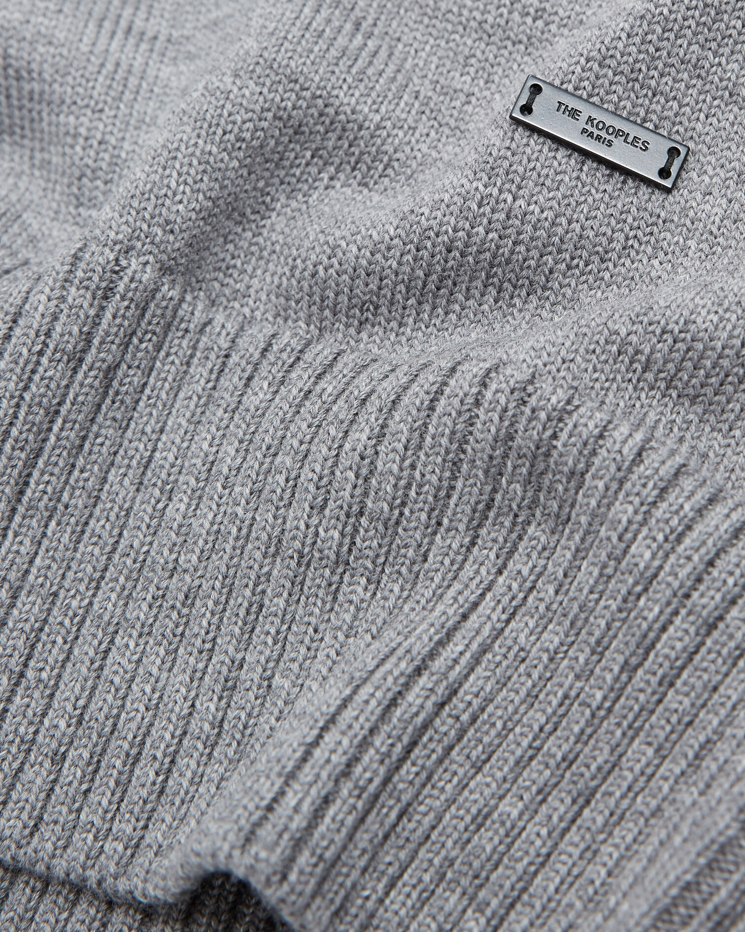 Pull col roulé gris, GREY, hi-res image number null