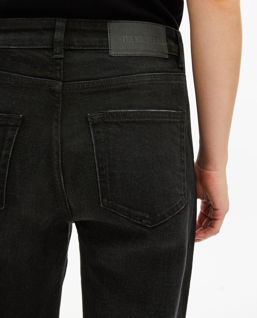 The Kooples WOMEN BLACK black wide-leg jeans