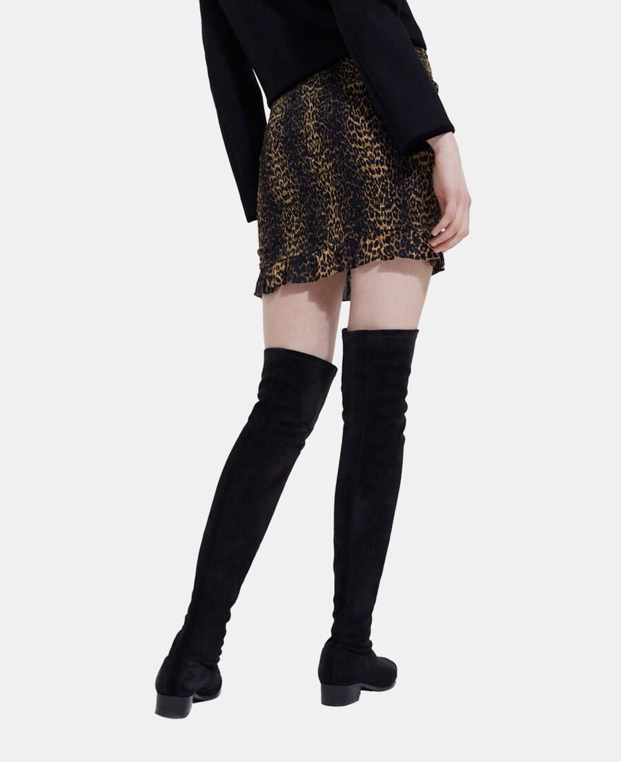 The Kooples WOMEN LEOPARD leopard print short skirt