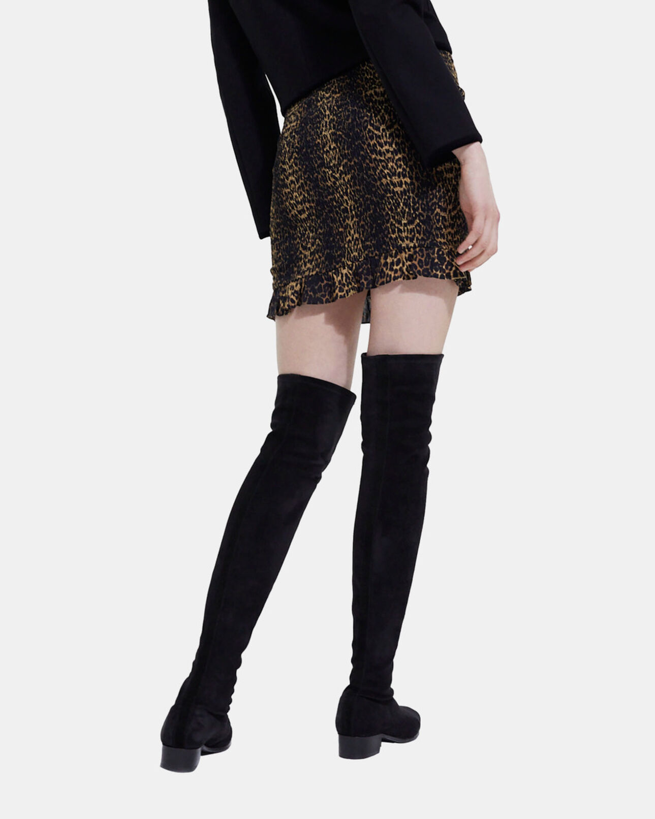 The Kooples WOMEN LEOPARD leopard print short skirt