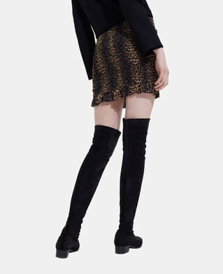 The Kooples WOMEN LEOPARD leopard print short skirt