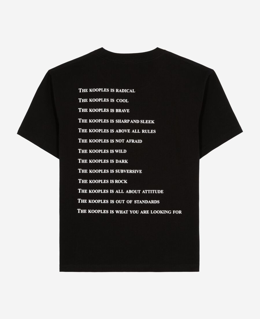 The Kooples FEMME BLACK t-shirt what is à strass noir