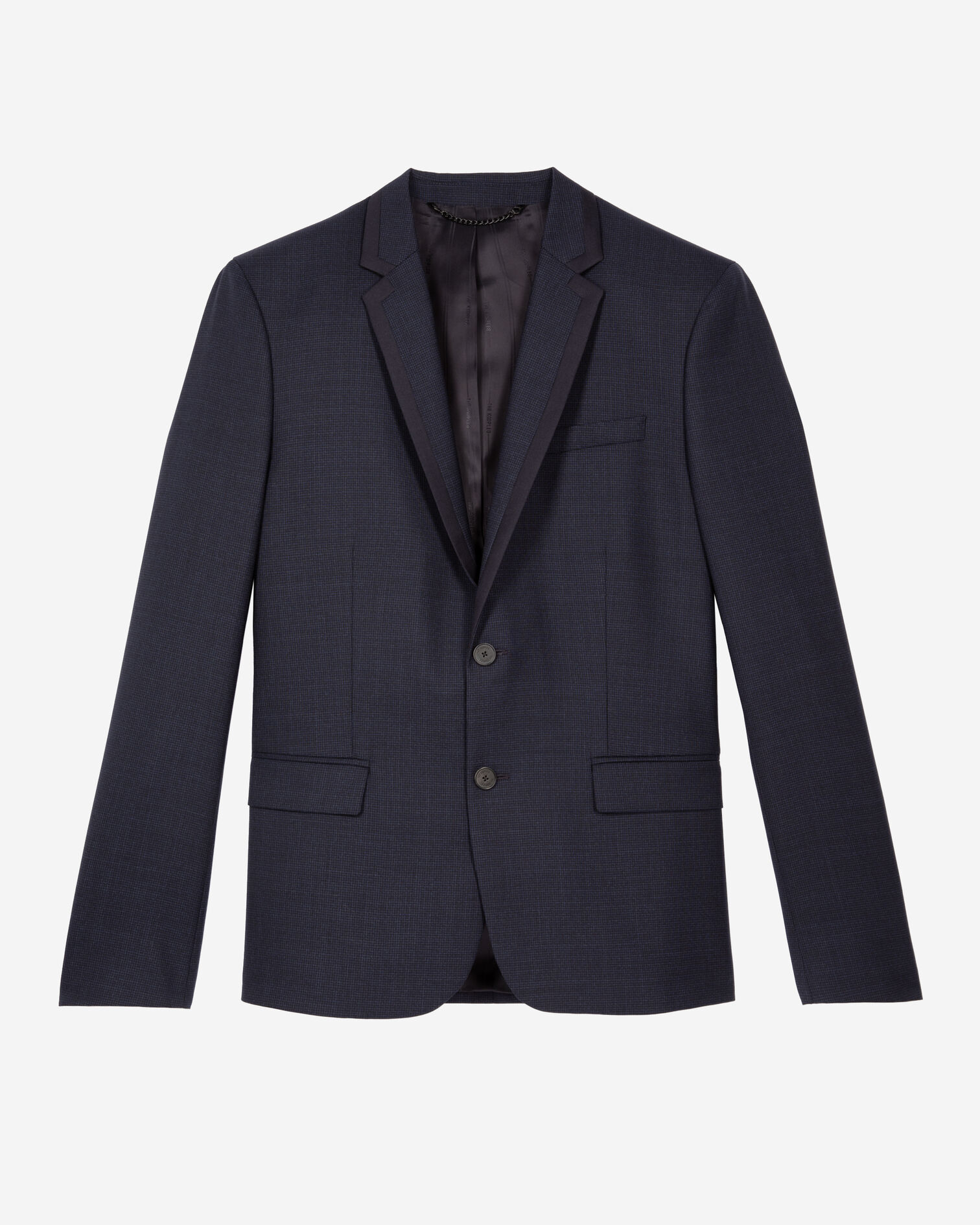 Blaue Hahnentritt-Anzugsjacke, NAVY, hi-res image number null