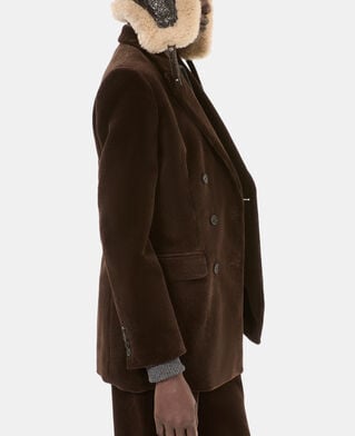 The Kooples MIXTE BROWN chapka en peau lainée marron