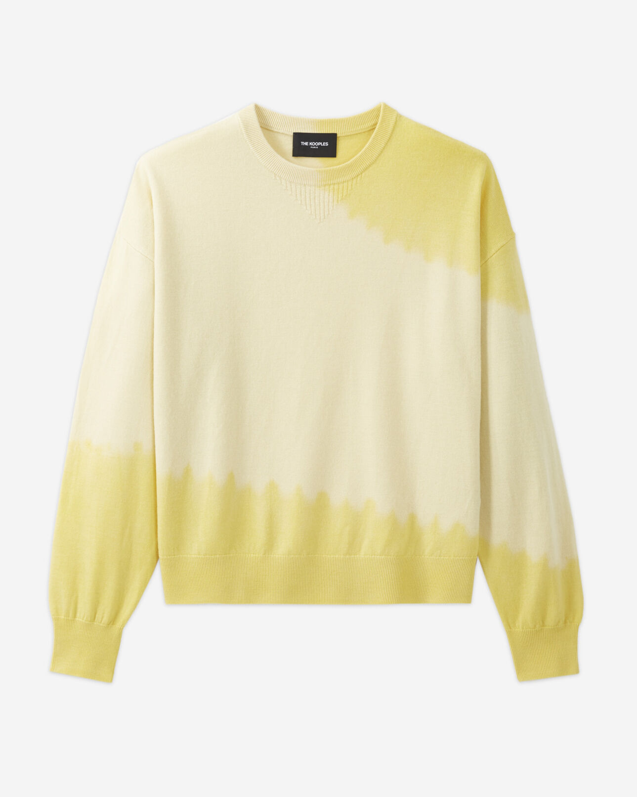 The Kooples WOMEN YELLOW yellow tie-dye effect wool sweater