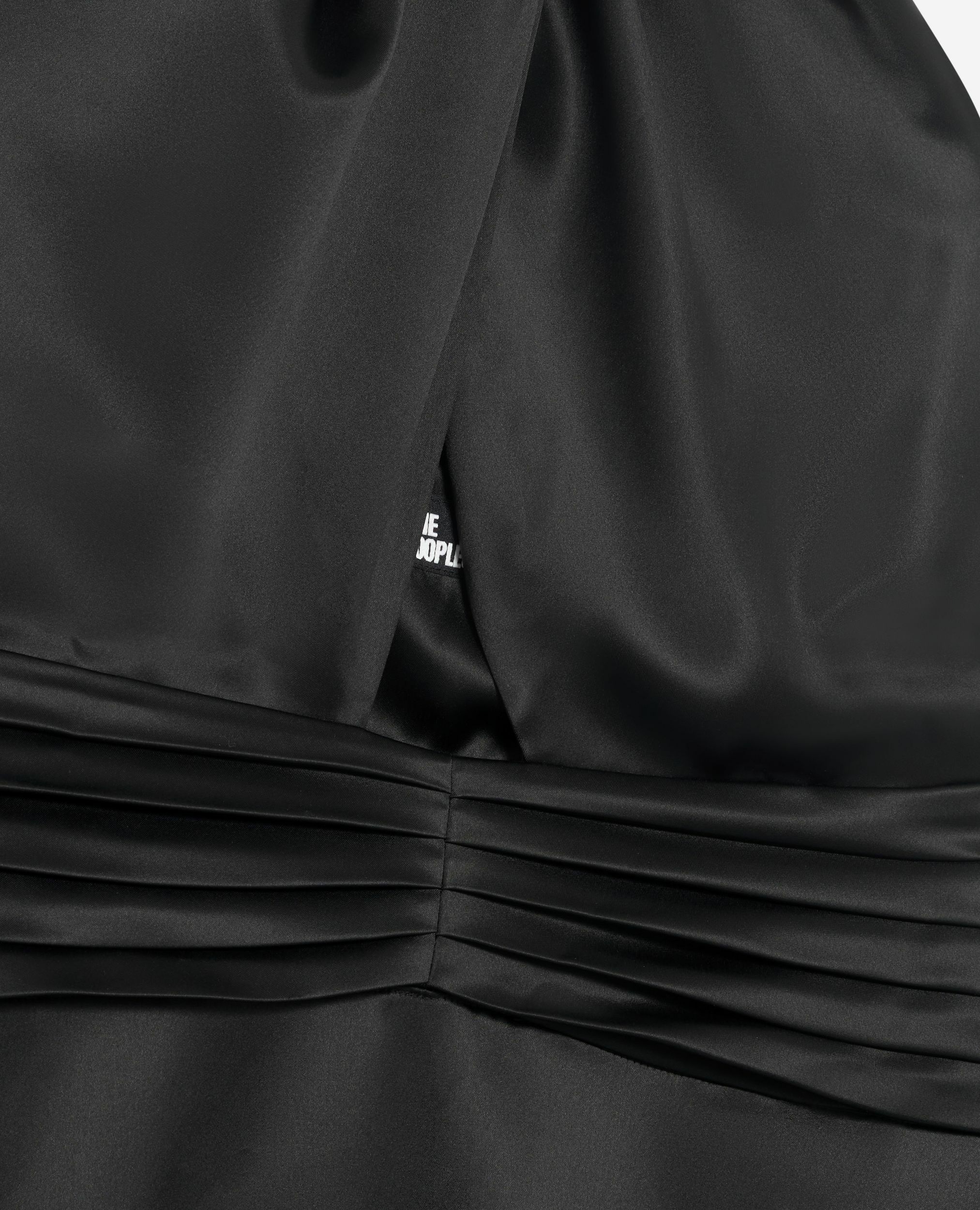 Robe longue sans manches noire, BLACK, hi-res image number null