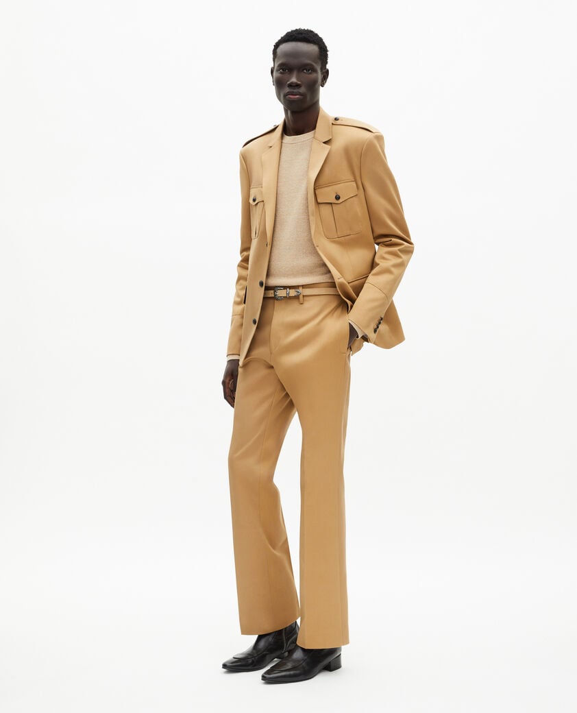 The Kooples HOMME CAMEL veste en coton camel