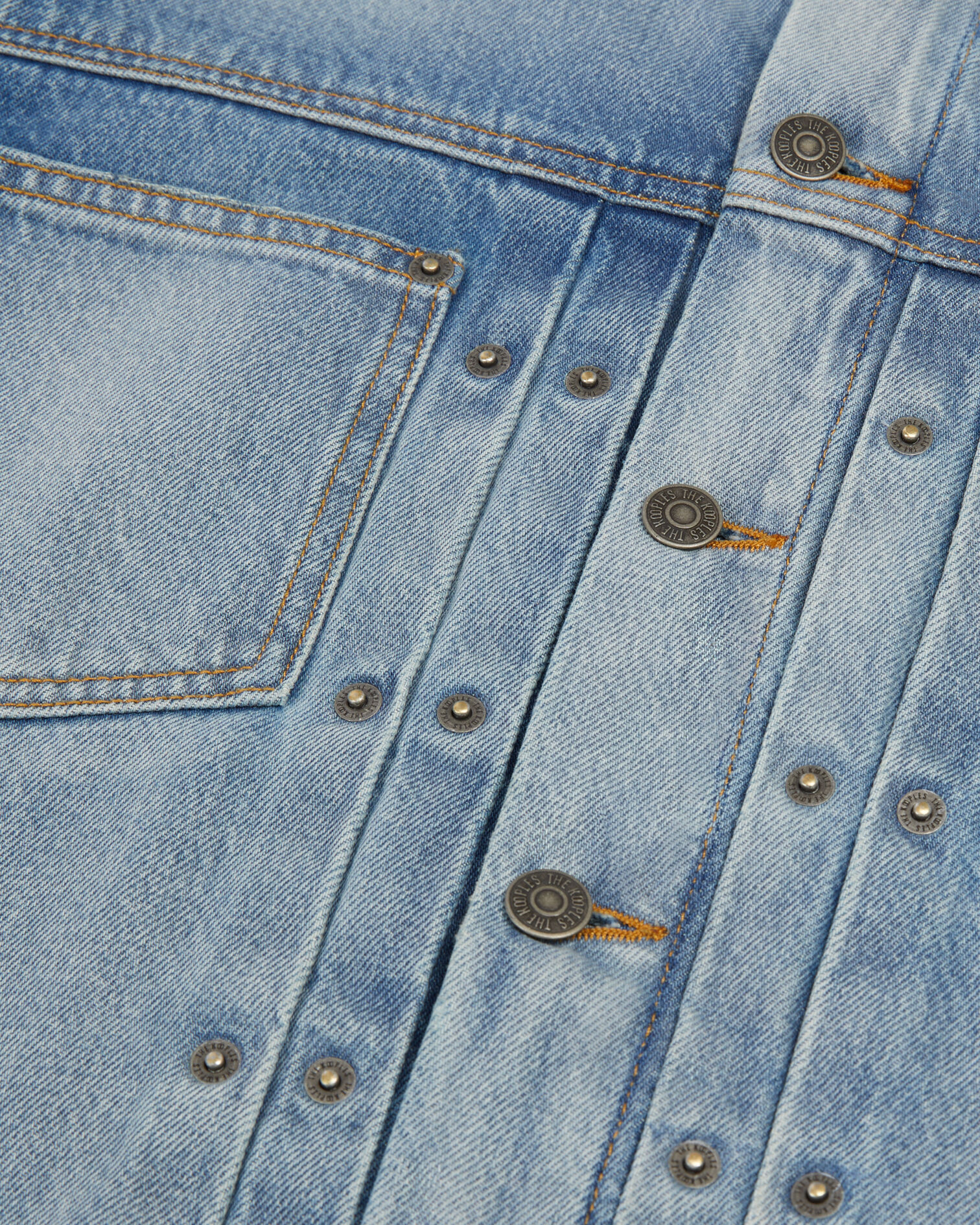 Blue washed denim jacket, BLUE DENIM, hi-res image number null