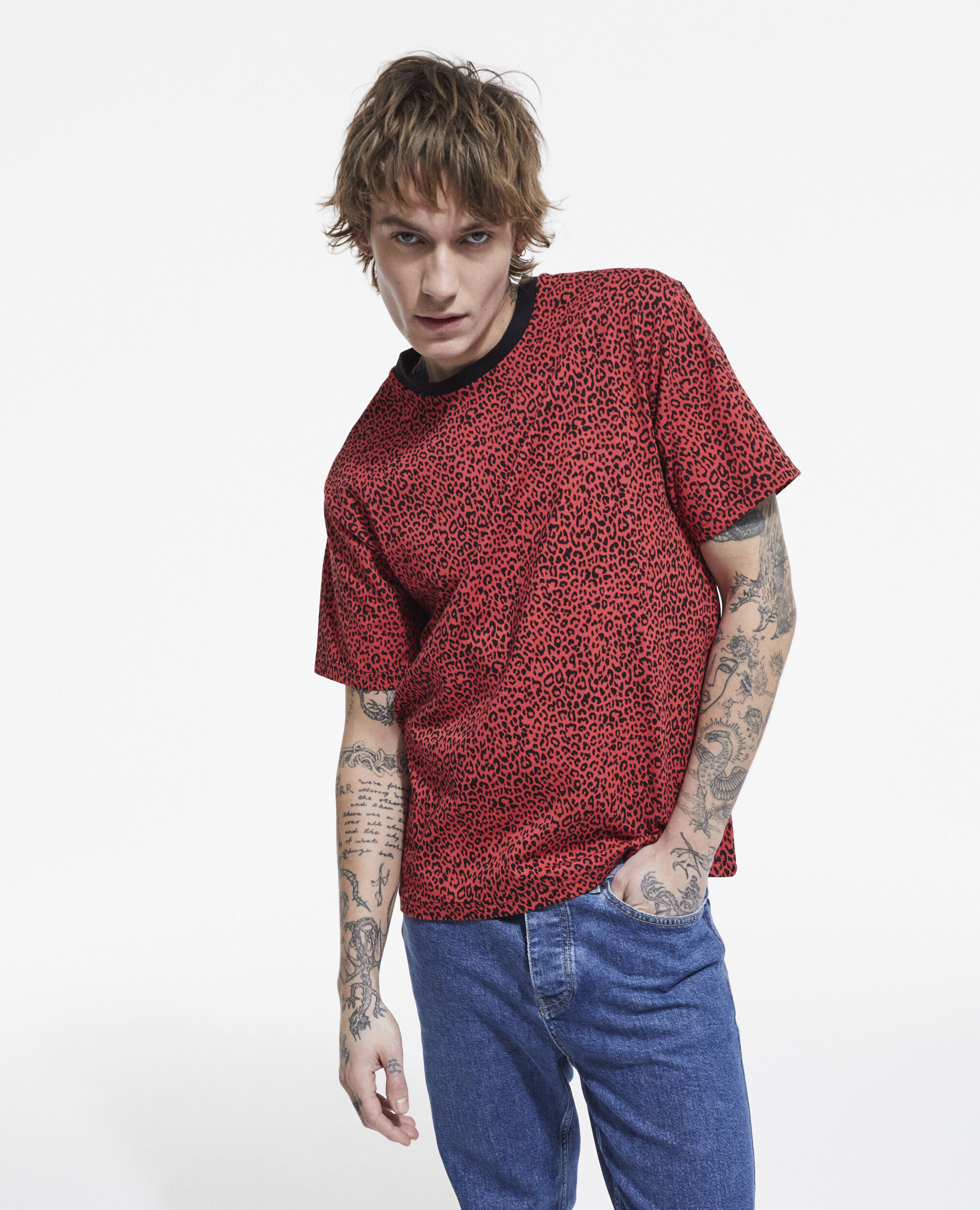 New look red leopard new arrivals print top