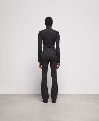 The Kooples FEMME BLACK pantalon à strass noir