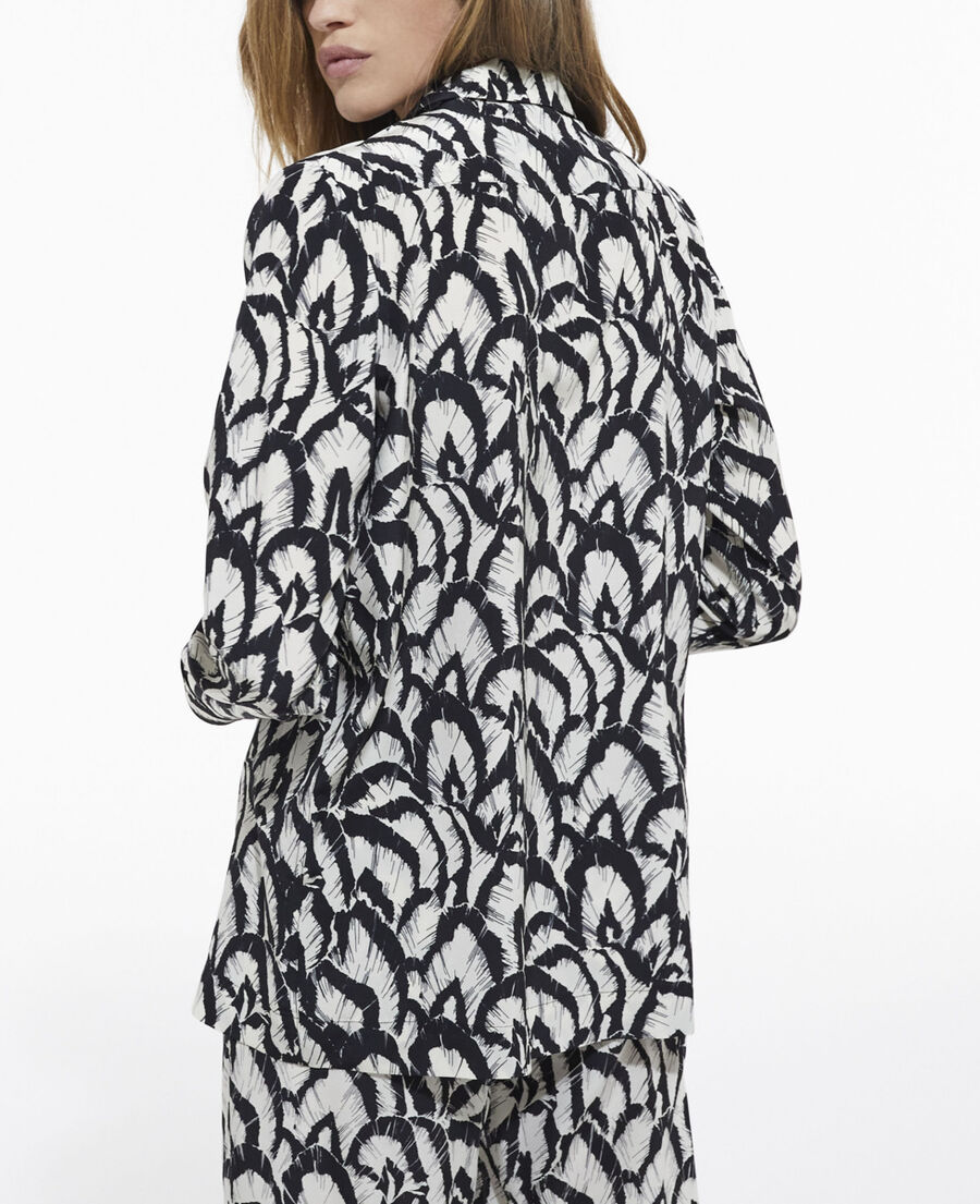 chemise en soie imprimée