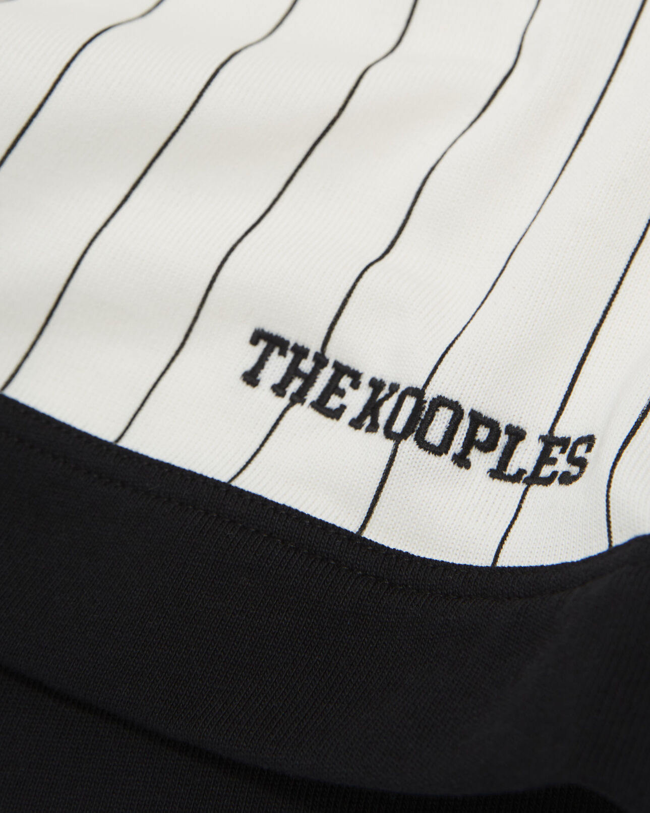 The Kooples HOMME ECRU short baseball à rayures