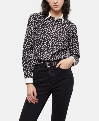 The Kooples WOMEN BLACK WHITE printed shirt