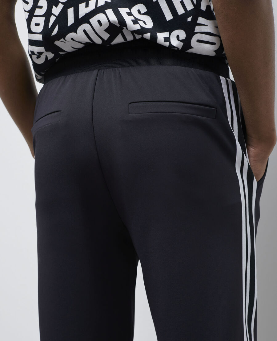 pantalones jogging logotipo negros