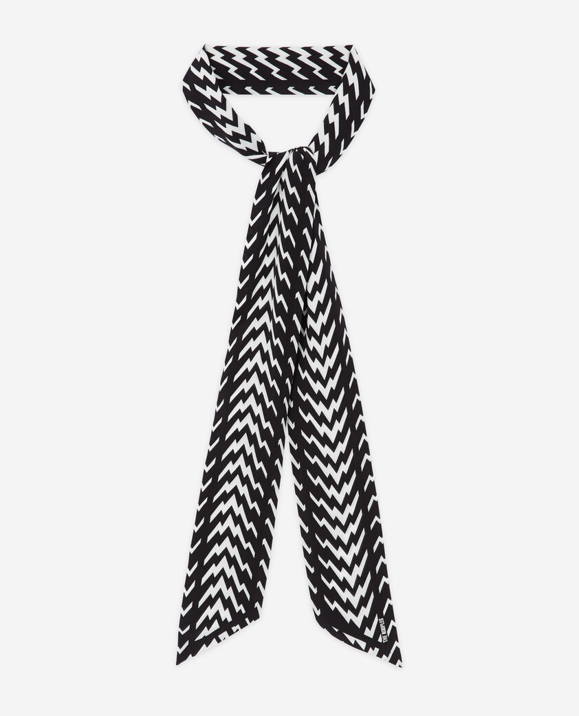 The Kooples MIXED BLACK WHITE black and white printed scarf
