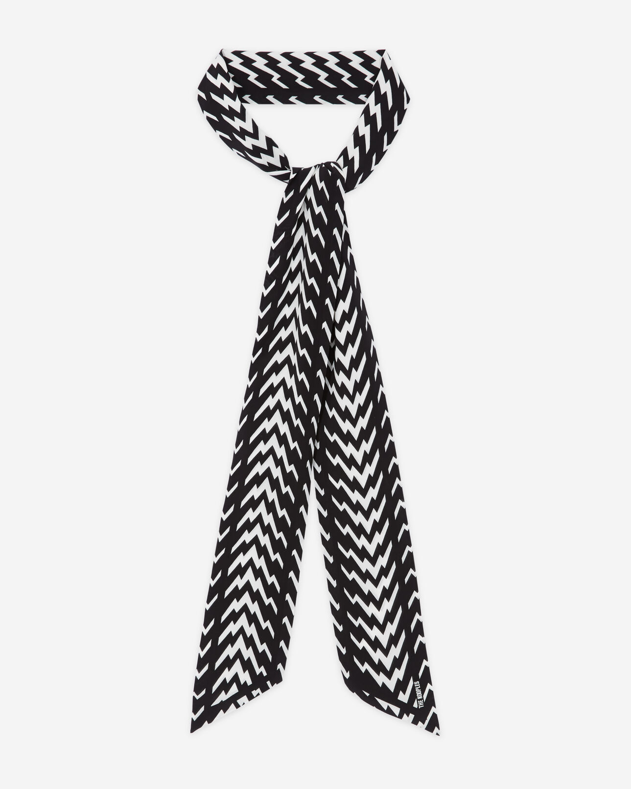 The Kooples MIXTE BLACK WHITE foulard imprimé noir et blanc