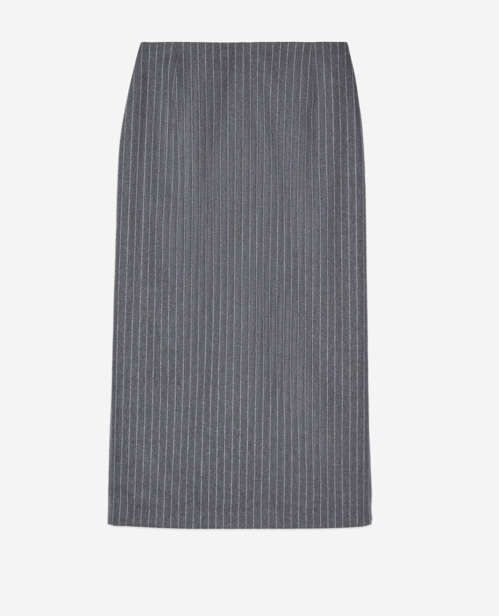 Mid-length striped pencil skirt