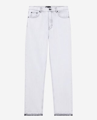 The Kooples H WHITE BLEACH straight bleached white jeans