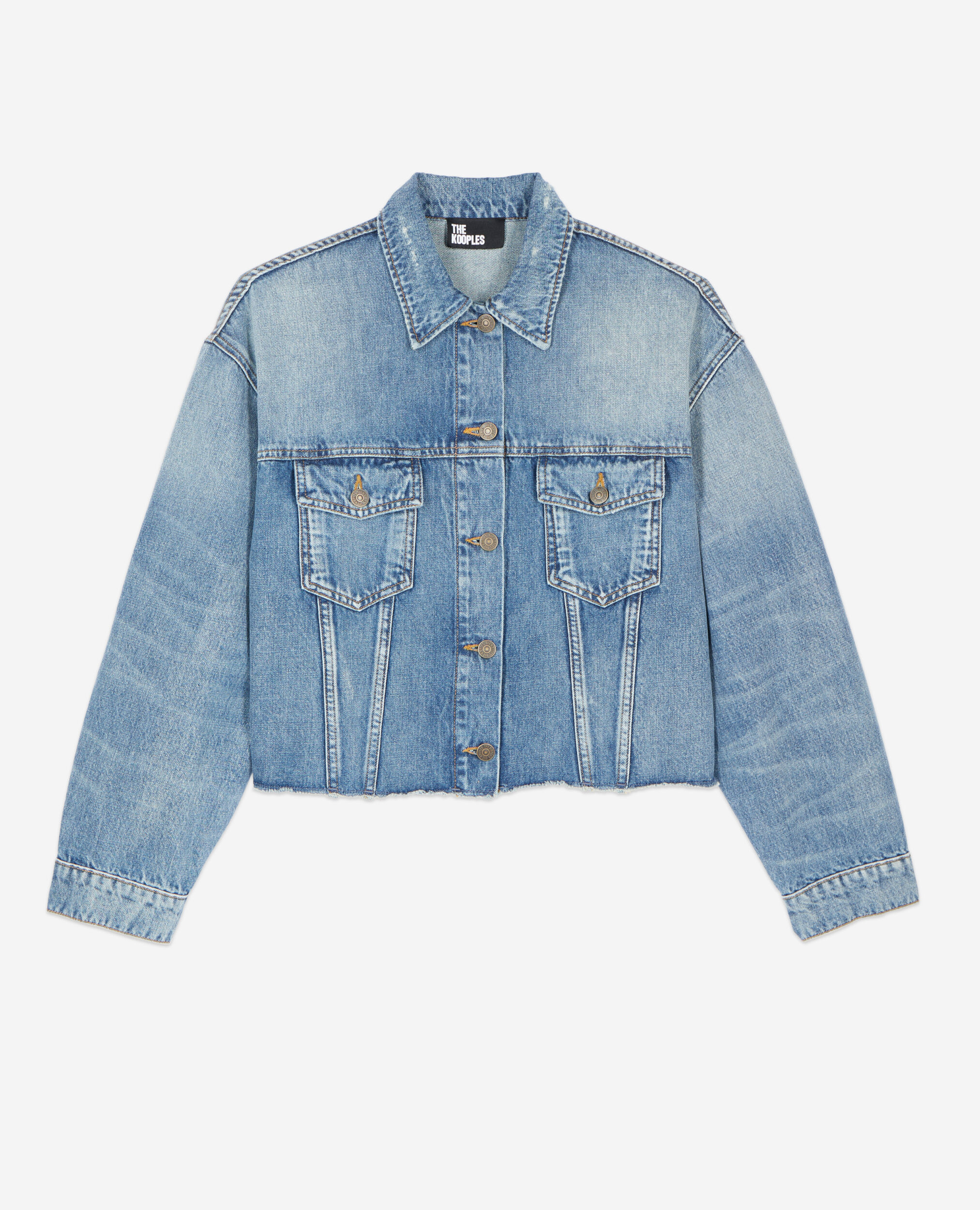 Short blue denim jacket 2025