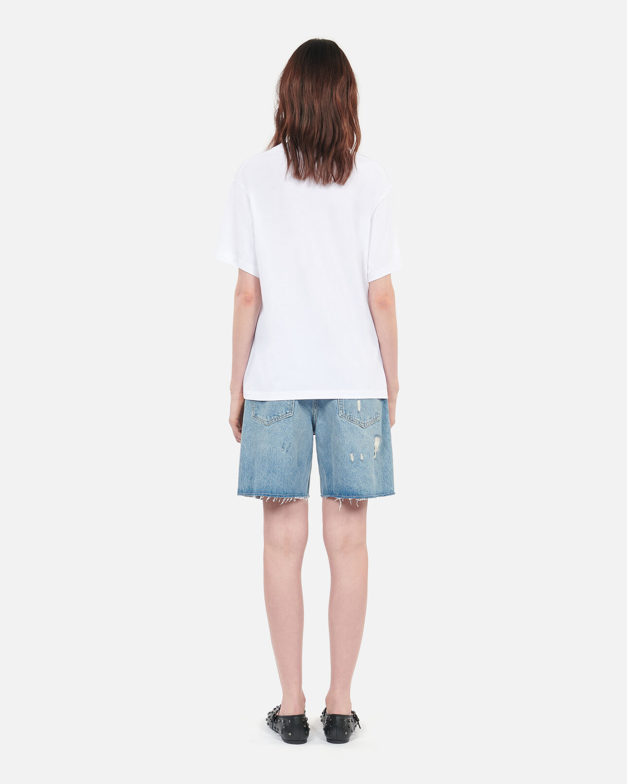 The Kooples WOMEN WHITE white eternal life tour serigraphy t-shirt