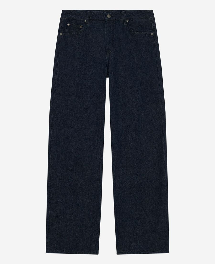 The Kooples F BLUE ELECTRIC blue raw wide-leg jeans