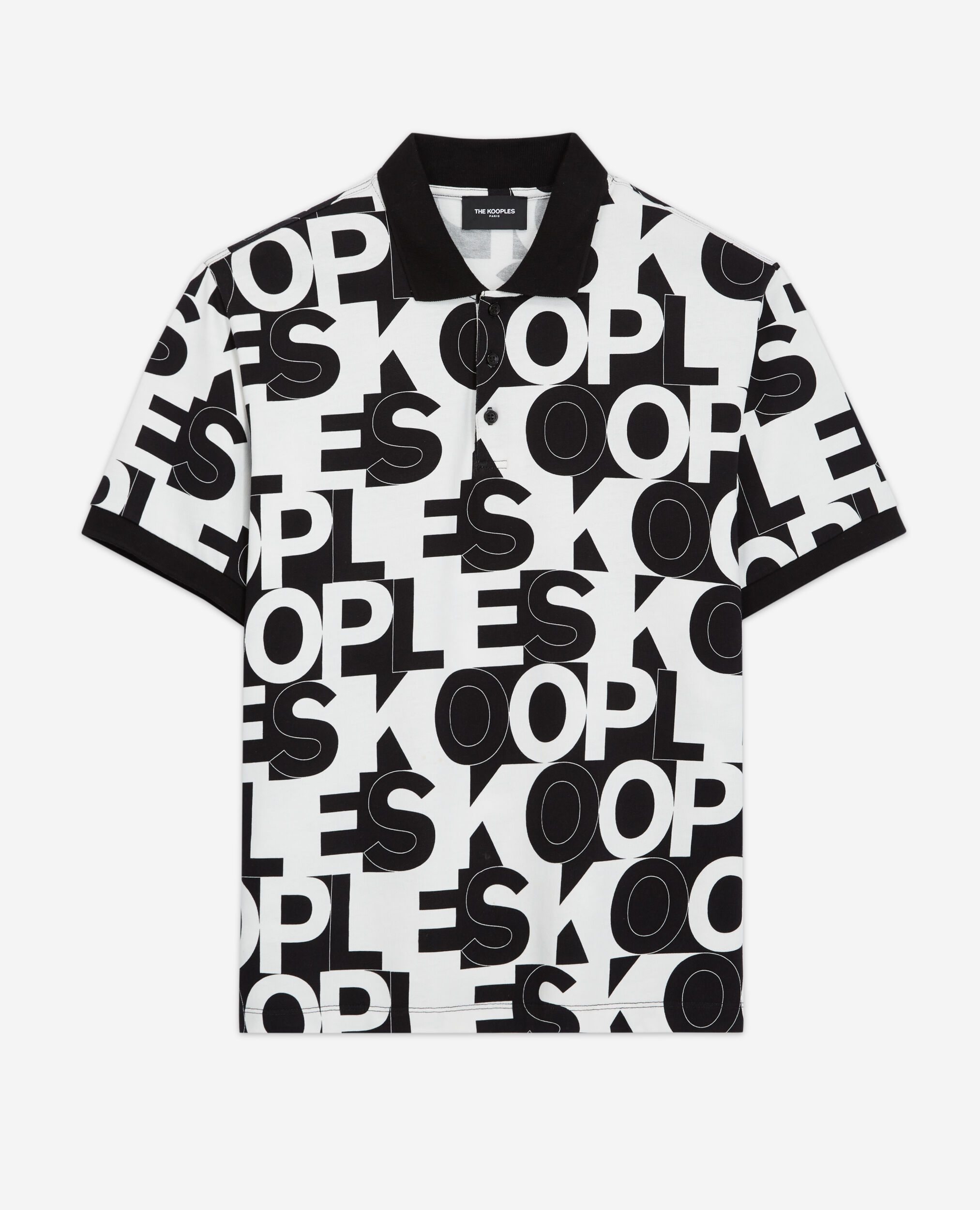 Poloshirt mit The Kooples-Logo, BLACK / WHITE, hi-res image number null