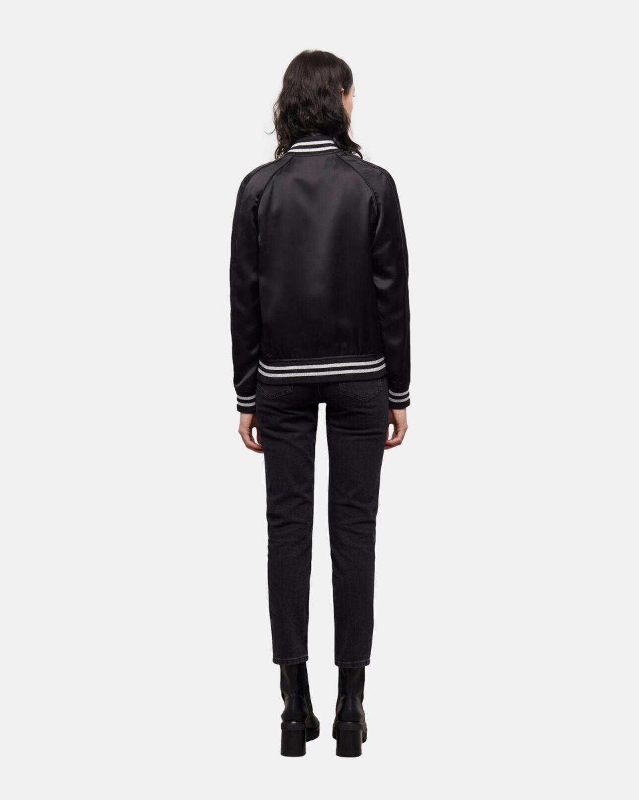 The Kooples FEMME BLACK sweat zippé noir