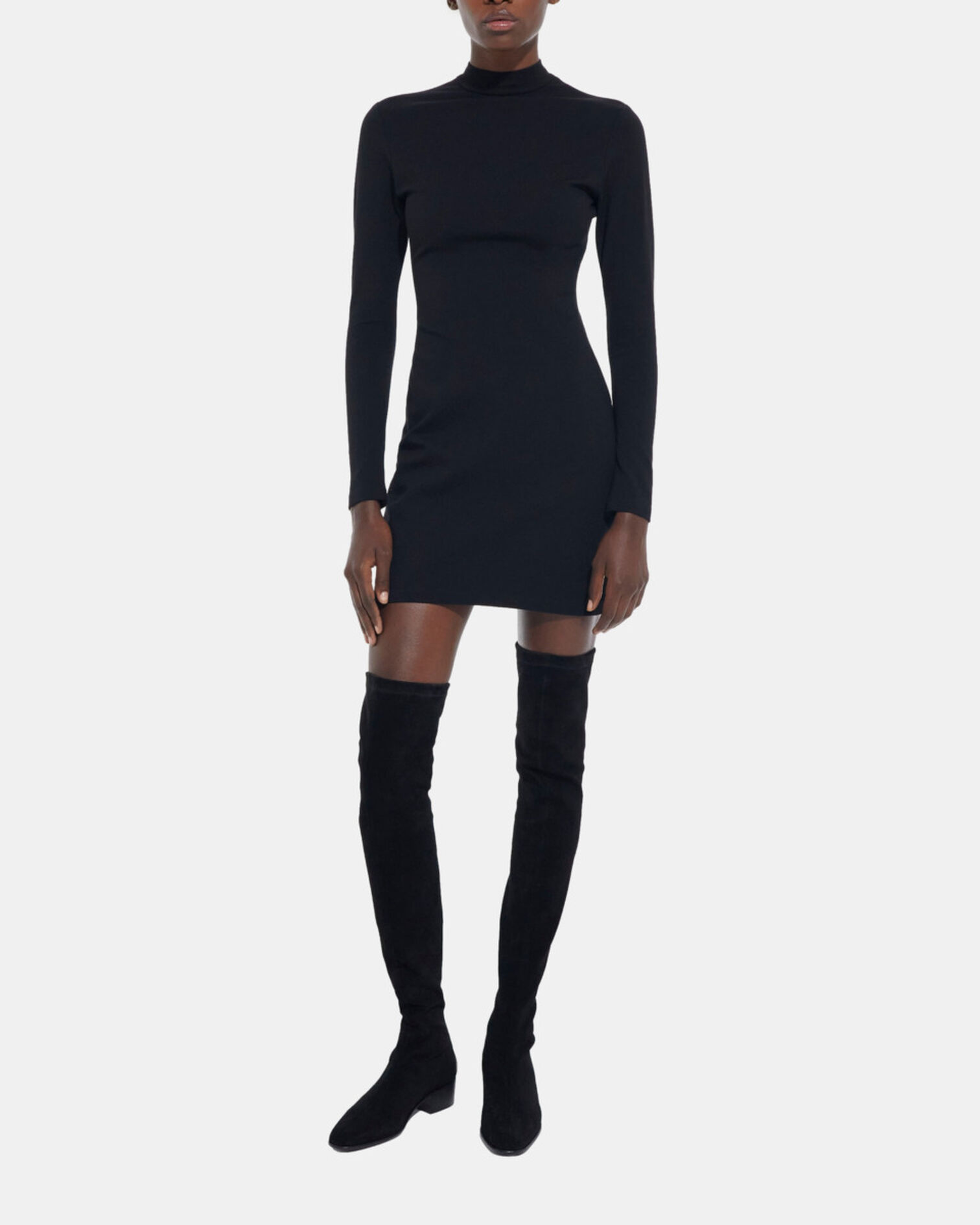 Short black dress, BLACK, hi-res image number null