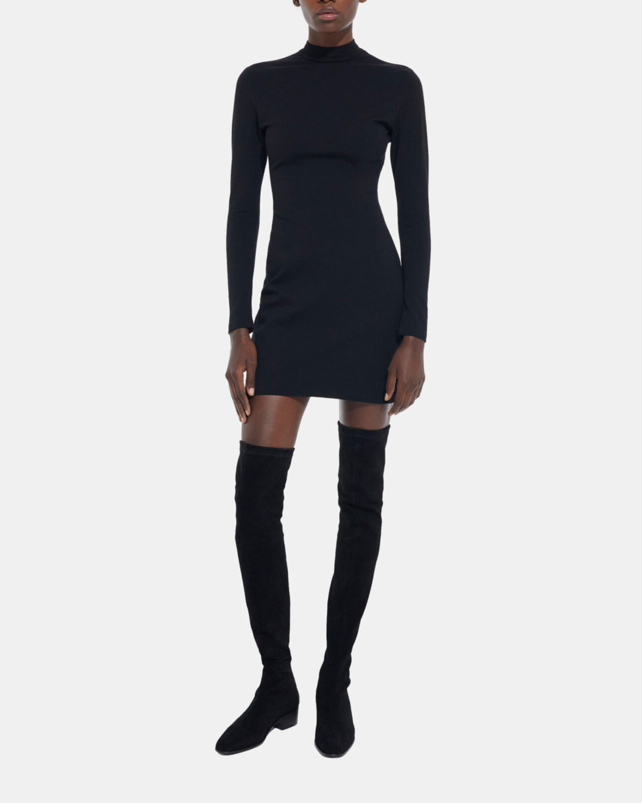 The Kooples FEMME BLACK robe courte noire